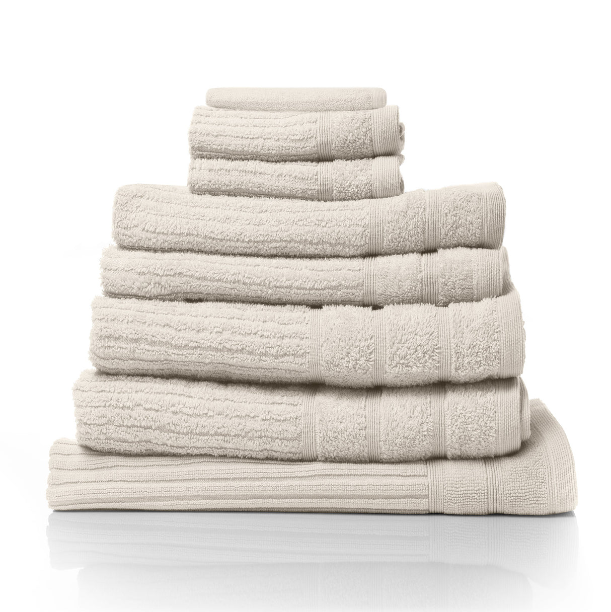 8pc Essenza Pure 100% Cotton 600GSM Luxury Bath Towel Set | Soft Absorbing Towel Set | 10 Colours