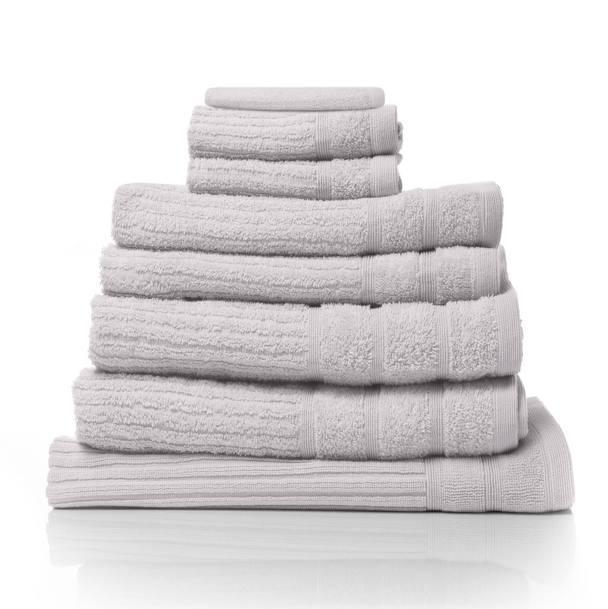 8pc Essenza Pure 100% Cotton 600GSM Luxury Bath Towel Set | Soft Absorbing Towel Set | 10 Colours