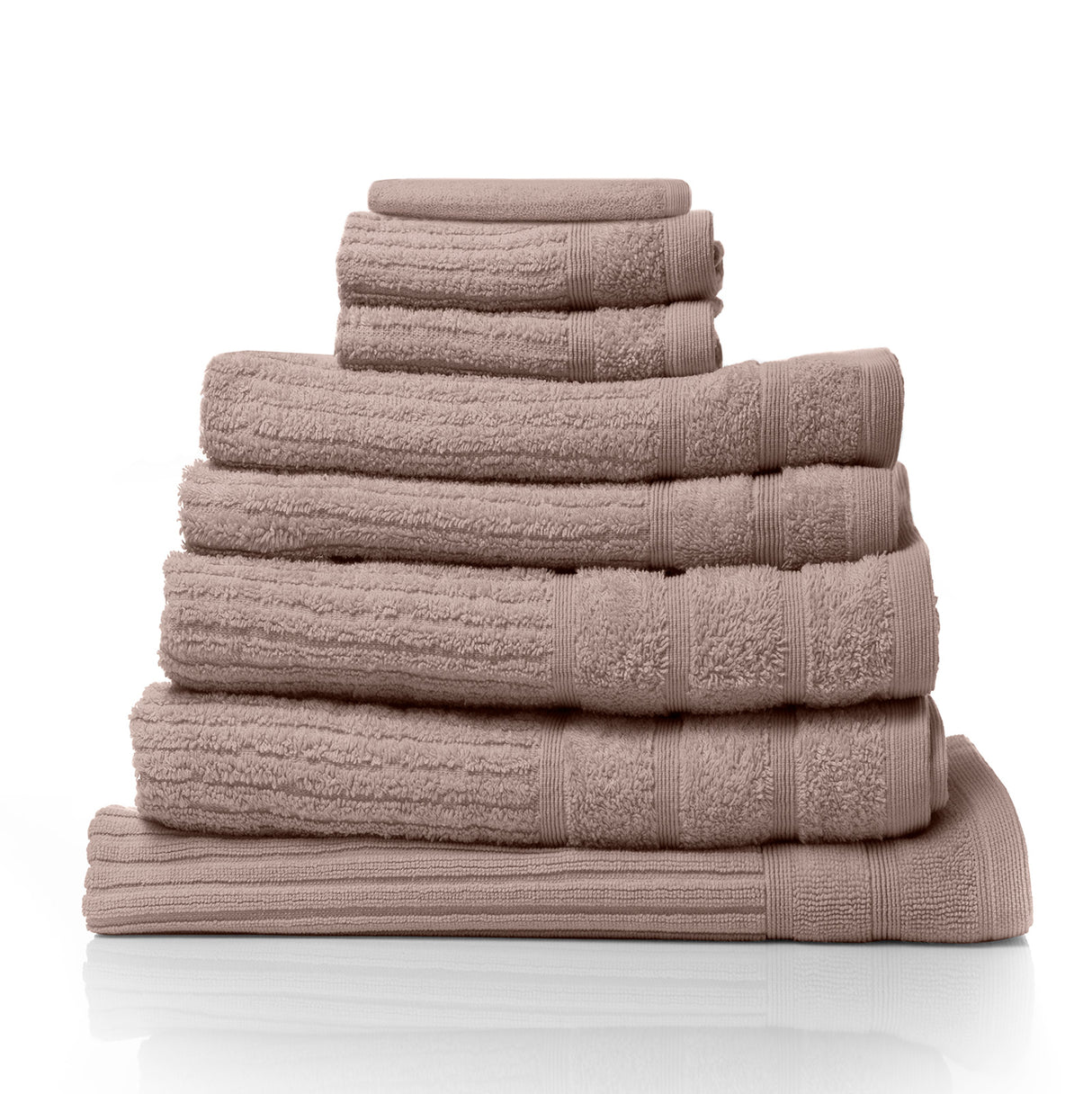 8pc Essenza Pure 100% Cotton 600GSM Luxury Bath Towel Set | Soft Absorbing Towel Set | 10 Colours