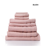 8pc Essenza Pure 100% Cotton 600GSM Luxury Bath Towel Set | Soft Absorbing Towel Set | 10 Colours