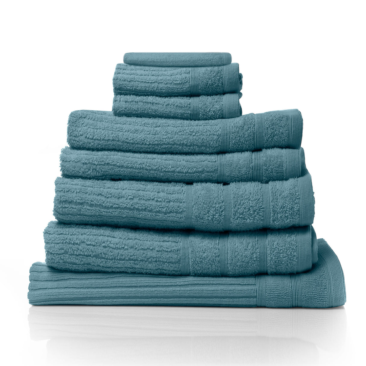 8pc Essenza Pure 100% Cotton 600GSM Luxury Bath Towel Set | Soft Absorbing Towel Set | 10 Colours