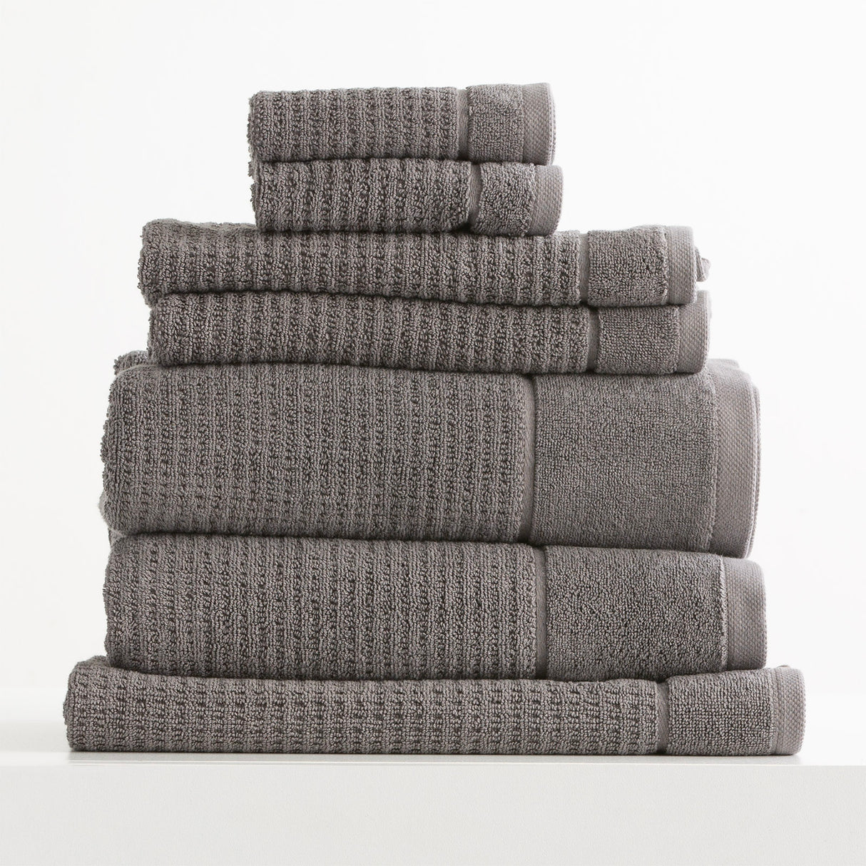 Luxury Cambridge 650 GSM Textured 100% Cotton Towel Set by Renee Taylor