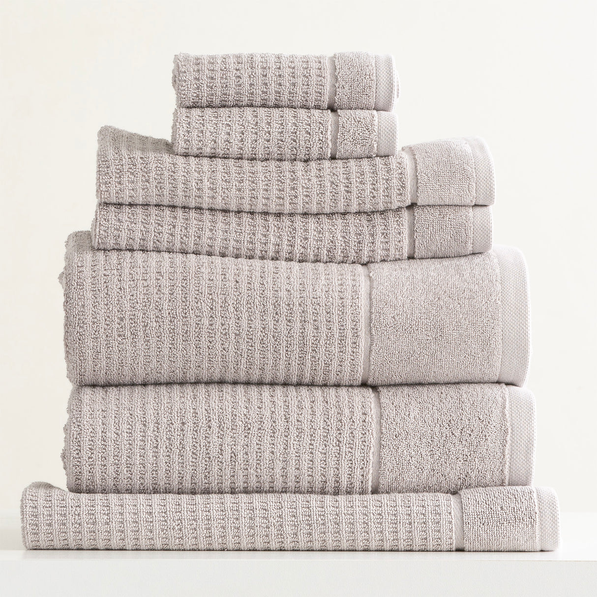 Luxury Cambridge 650 GSM Textured 100% Cotton Towel Set by Renee Taylor | 7 or 14pc Set - 6 Colours