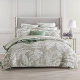 250TC Textured Jacquard Palm Breeze Quilt Cover Set in Sage Green by Renee Taylor | 3 Sizes