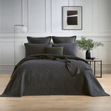 Textured Jacquard Siva Zio 3pc Coverlet Set in Grey by Renee Taylor | Beautiful Oversized Coverlet