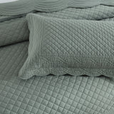 Textured Jacquard Toro Amo 3pc Coverlet Set in Juniper by Renee Taylor | Beautiful Oversized Coverlet