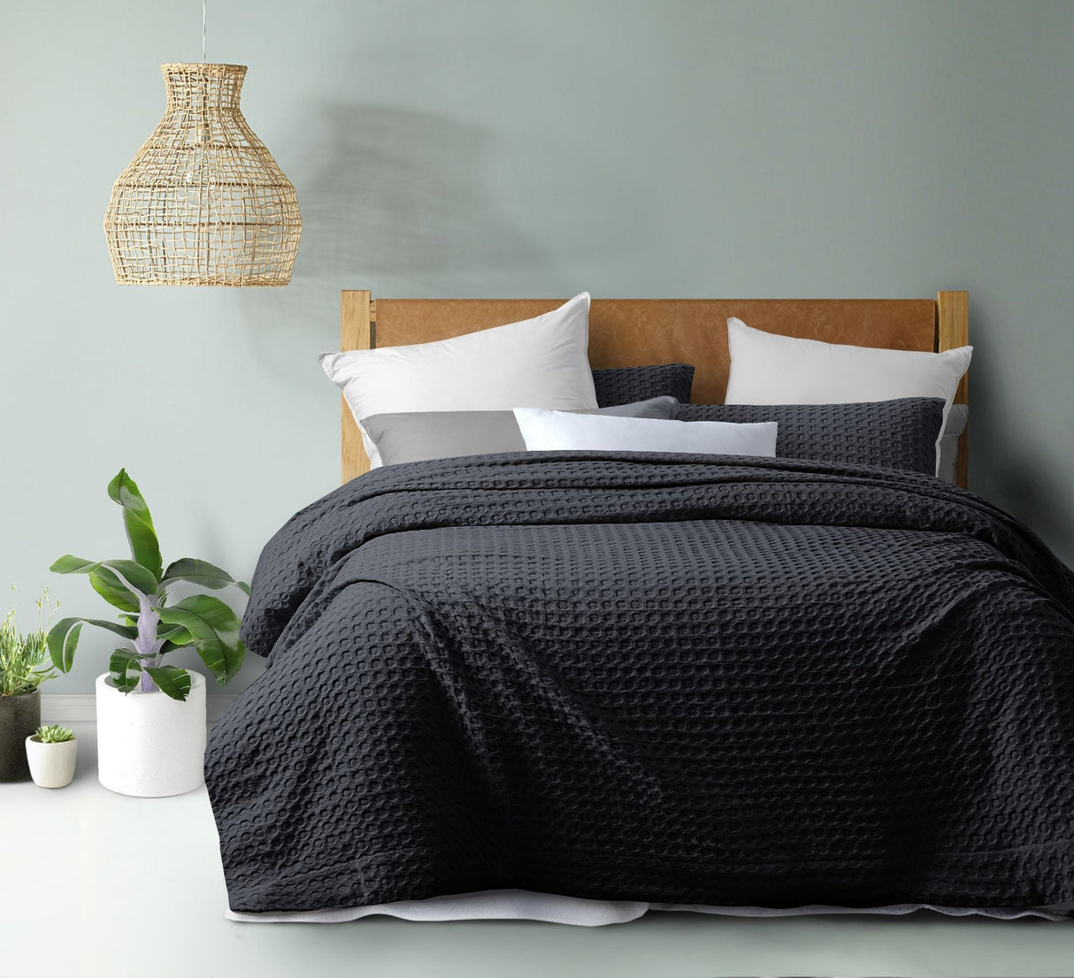 Luxore 100% Cotton Chunky Waffle Quilt Cover Set  | Premium Waffle Design