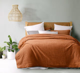 Luxore 100% Cotton Chunky Waffle Quilt Cover Set  | Premium Waffle Design | 3 Sizes - 3 Colours