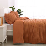 Luxore 100% Cotton Chunky Waffle Quilt Cover Set  | Premium Waffle Design