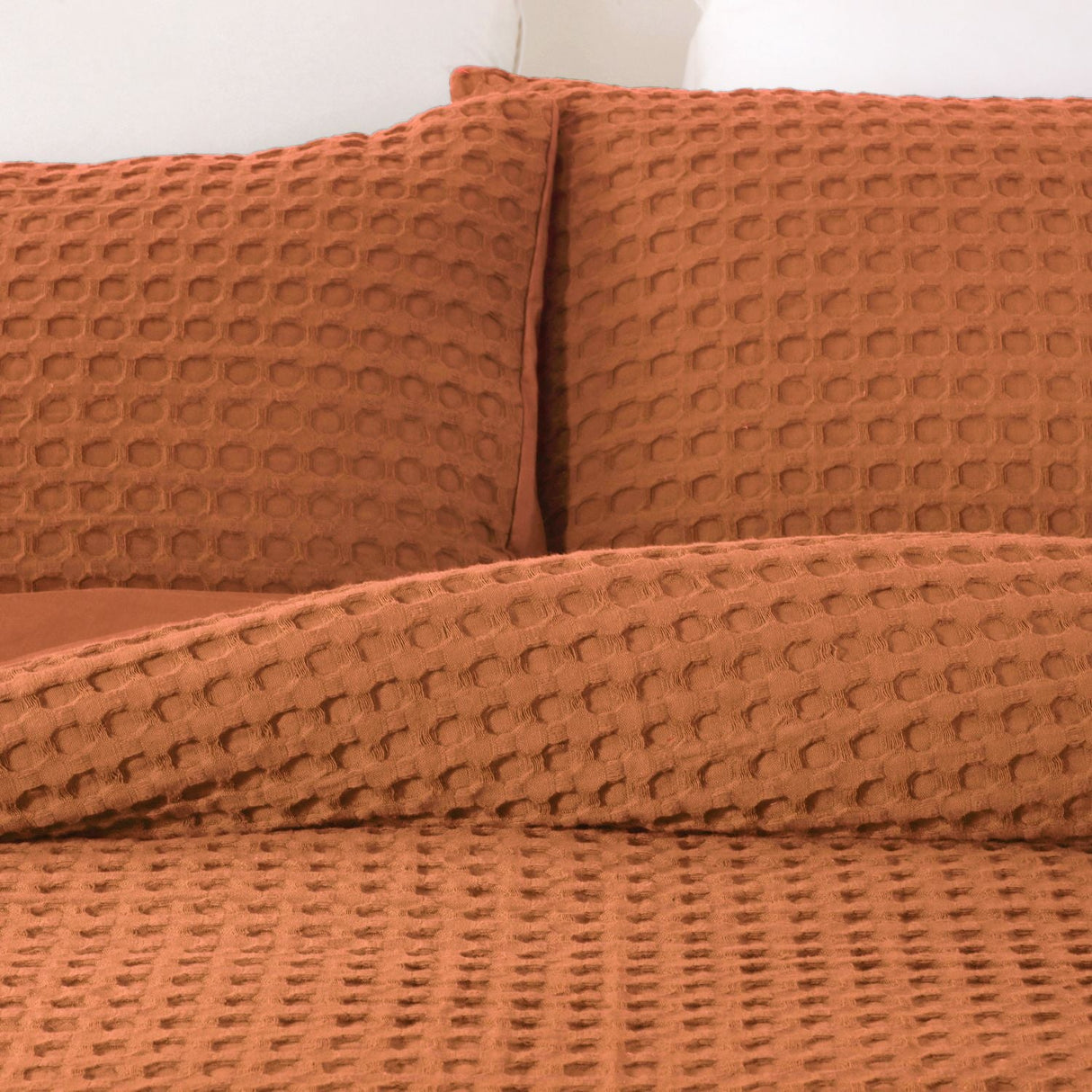 Luxore 100% Cotton Chunky Waffle Quilt Cover Set  | Premium Waffle Design | 3 Sizes - 3 Colours