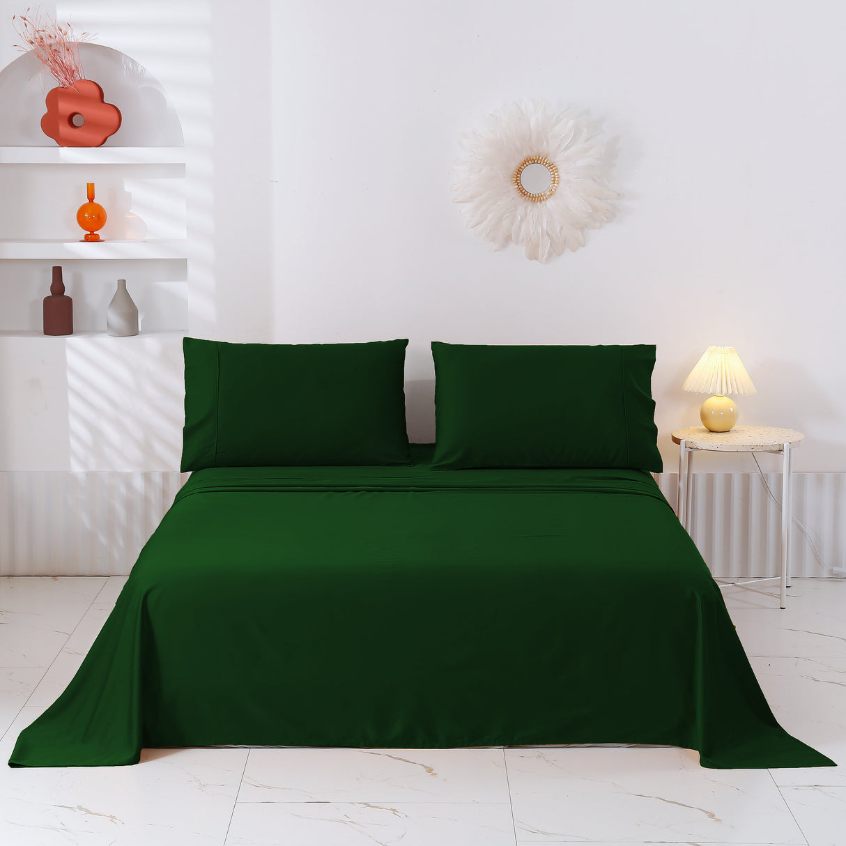 Luxore 400TC Ultra Soft Bamboo Cotton Sheet Set | Bamboo Cooling Sheets 5 Colours - 6 Sizes