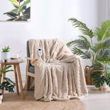 Luxore Super Soft Faux Fur Heated Throw | Plush Electrical Heated Blanket | 2 Sizes - 3 Colours