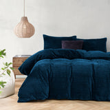 Luxore Warm Embossed Teddy Fleece Quilt Cover Set | Plush Teddy Fleece Duvet Cover Set | 5 Sizes - 4 Colours