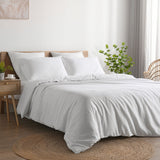 Luxore Linen & Cotton Blend Quilt Cover Set White