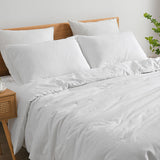 Luxore Linen & Cotton Blend Quilt Cover Set White