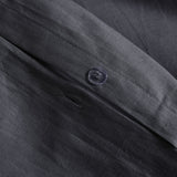 Luxore Linen & Cotton Blend Quilt Cover Set Charcoal