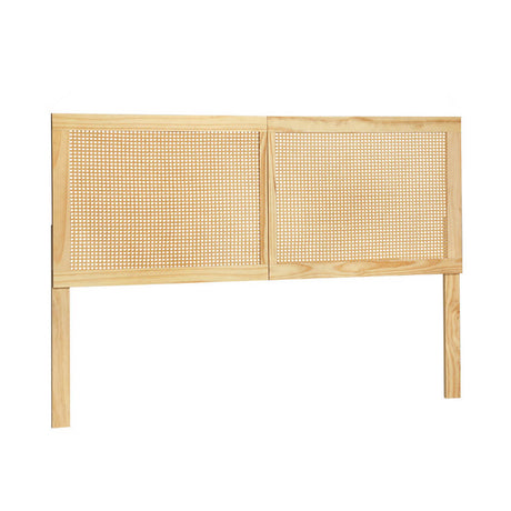 Centrum Lio Rattan Bed Frame Headboard  | Modern Wooden Sturdy Headboard in Double or Queen