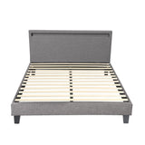 Piazzi PU Leather or Fabric Slimline Modern Bed | High Quality Sturdy Modern Bed with LED Option | 5 Sizes