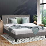 Piazzi PU Leather or Fabric Slimline Modern Bed | High Quality Sturdy Modern Bed with LED Option