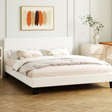 Piazzi PU Leather or Fabric Slimline Modern Bed | High Quality Sturdy Modern Bed with LED Option