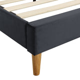 Polizano Velvet Touch Tuffted Modern Bed Frame | Luxury Premium Soft Plush Velvet Bed in 2 Colours | 2 Sizes