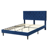 Lucrezia Velvet Touch Modern Bed Frame | Premium Soft Plush Velvet Bed in 2 Colours | 2 Sizes