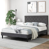 Lucrezia Velvet Touch Modern Bed Frame | Premium Soft Plush Velvet Bed in 2 Colours | 2 Sizes