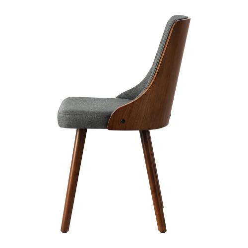 Set of 2 Gianni Deluxe Padded Dining Room Chairs | Wooden Back Padded Modern Dining Chairs by Oikiture | 3 Colours