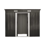 Forte Premium Outdoor Metal Garden Shed w Air Vents | High Quality Storage Garden Shed