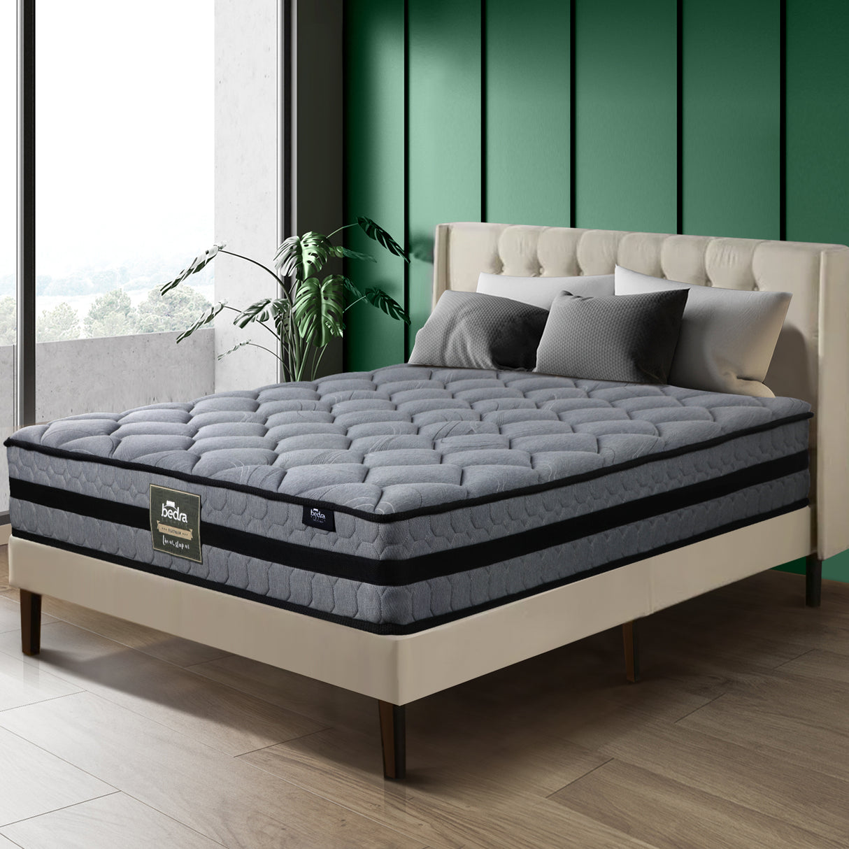 Premium 7 Zone 360 Air Max Mattress |6 Turn Coil Medium Firm Support Mattress by Bedra