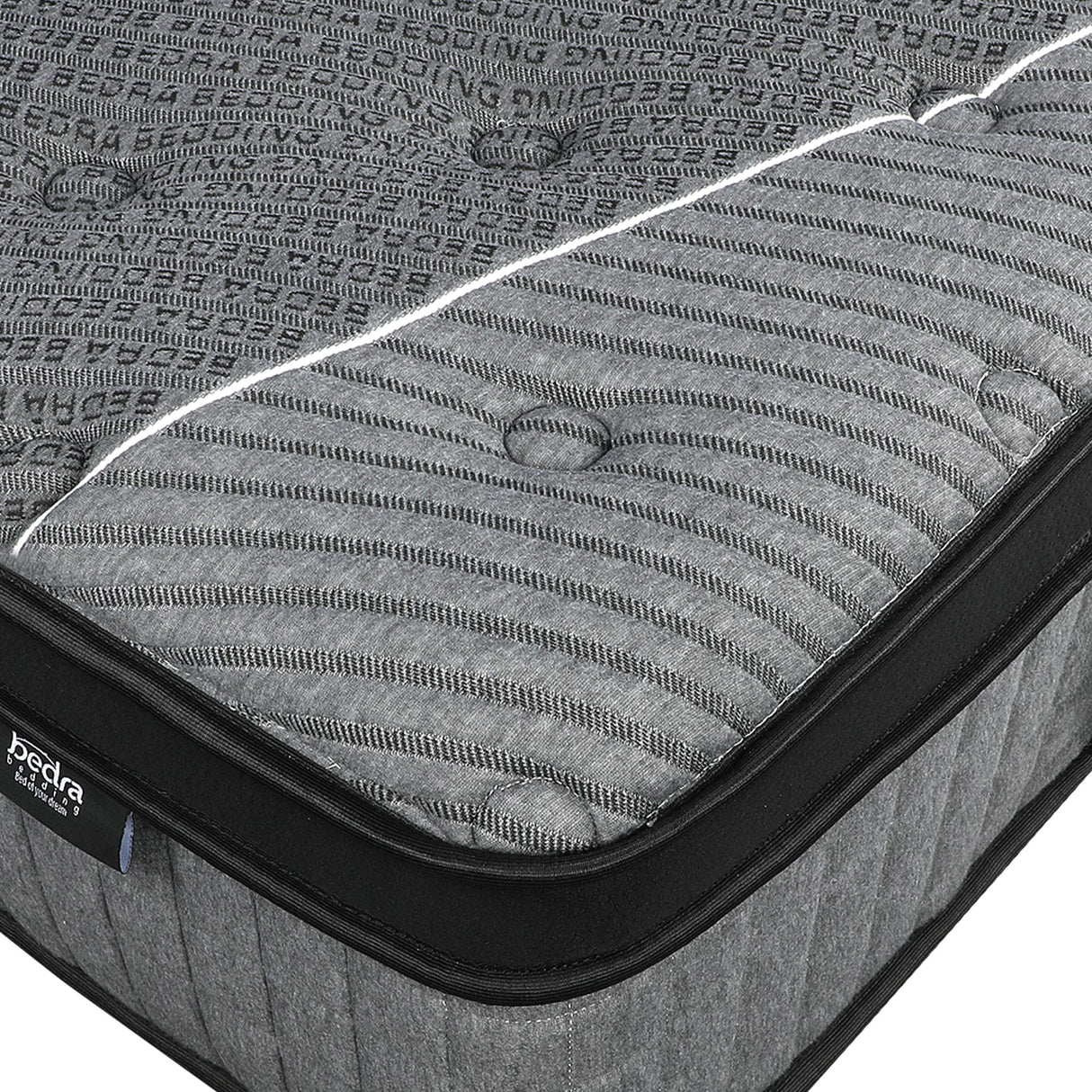 Premium Deluxe 7 Zone Latex Euro Top Mattress | 9 Layer 6 Coil Support System - Medium Firm Mattress by Bedra