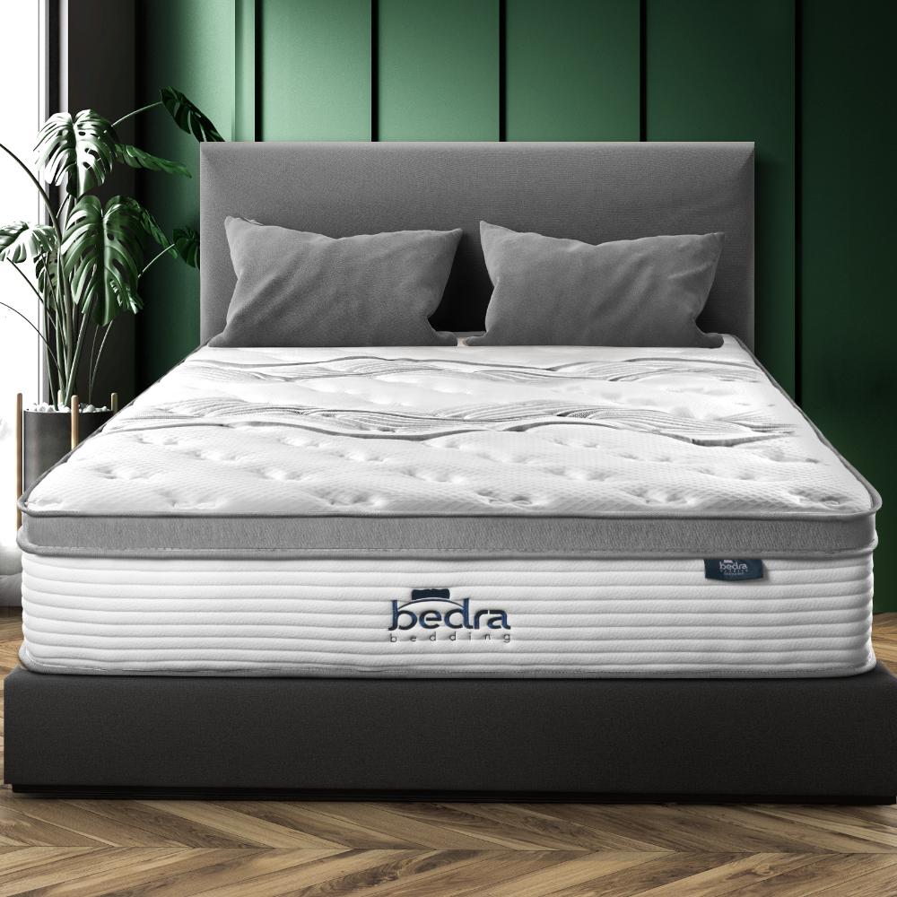 Premium 7 Zone Pocket Spring Euro Top Mattress Medium Firm | 34cm Deep Mattress Undisturbed Sleep Comfort