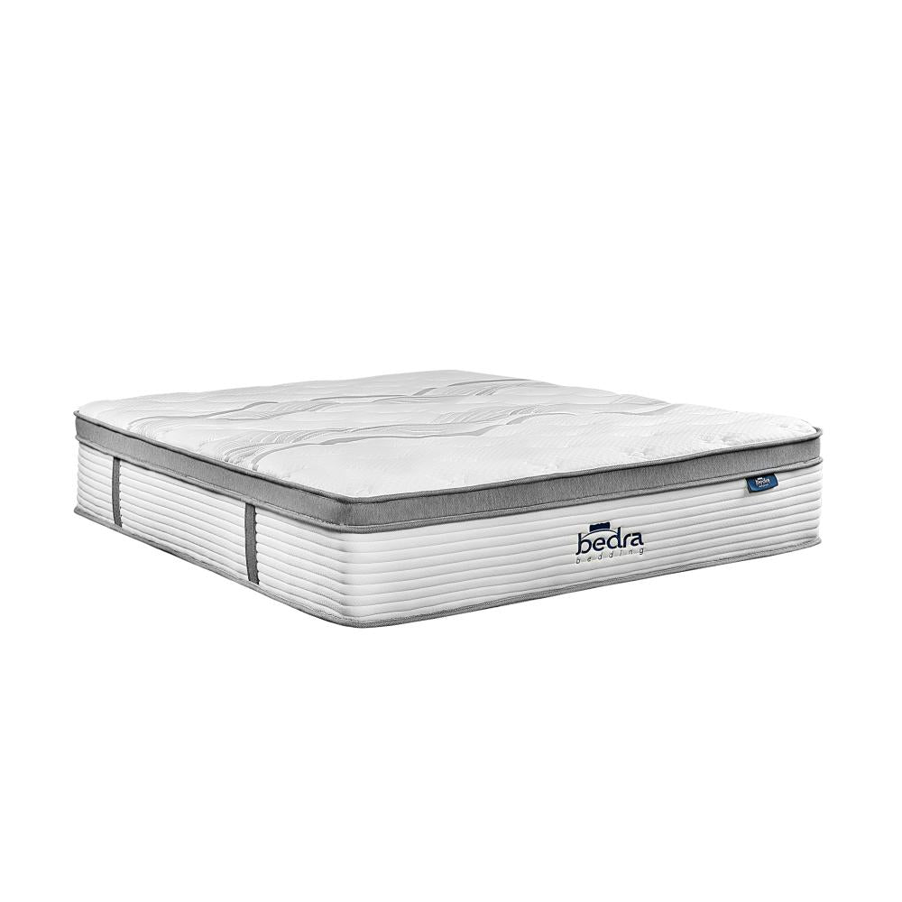 Premium 7 Zone Pocket Spring Euro Top Mattress Medium Firm | 34cm Deep Mattress Undisturbed Sleep Comfort