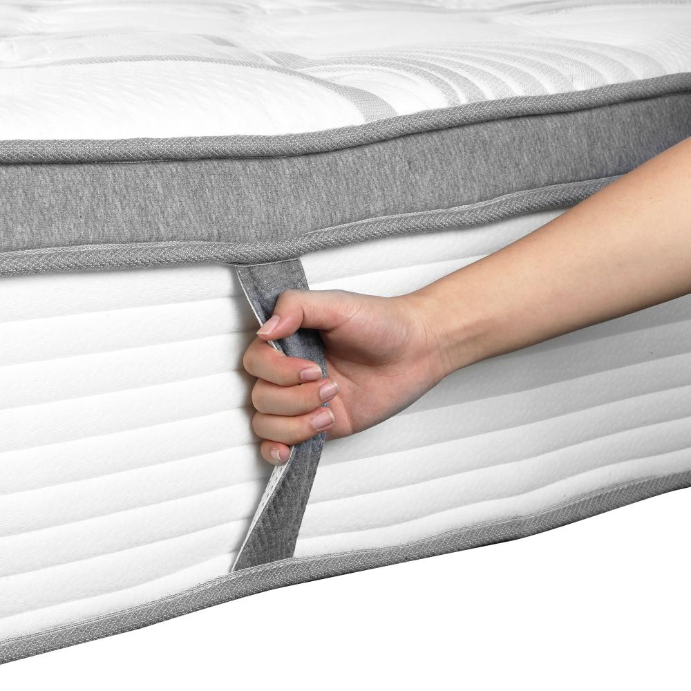 Premium 7 Zone Pocket Spring Euro Top Mattress Medium Firm | 34cm Deep Mattress Undisturbed Sleep Comfort