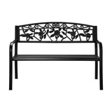 Premium Cast Iron & Steel Ornate Design Garden Bench | Outdoor Backyard Garden Bench | 2 Models - 2 Colours