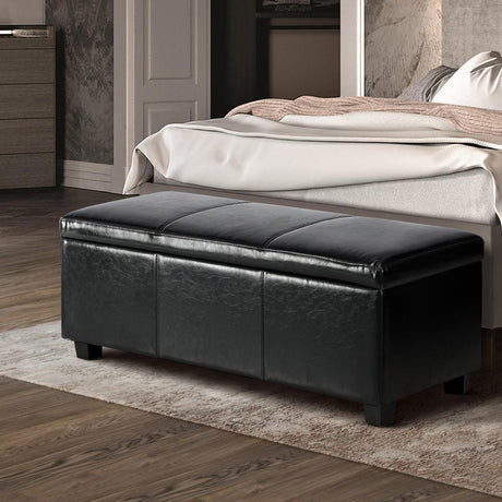 Premium Two in One Ottoman Storage Box and Seating Bench | Fabric Or PU Leather Options