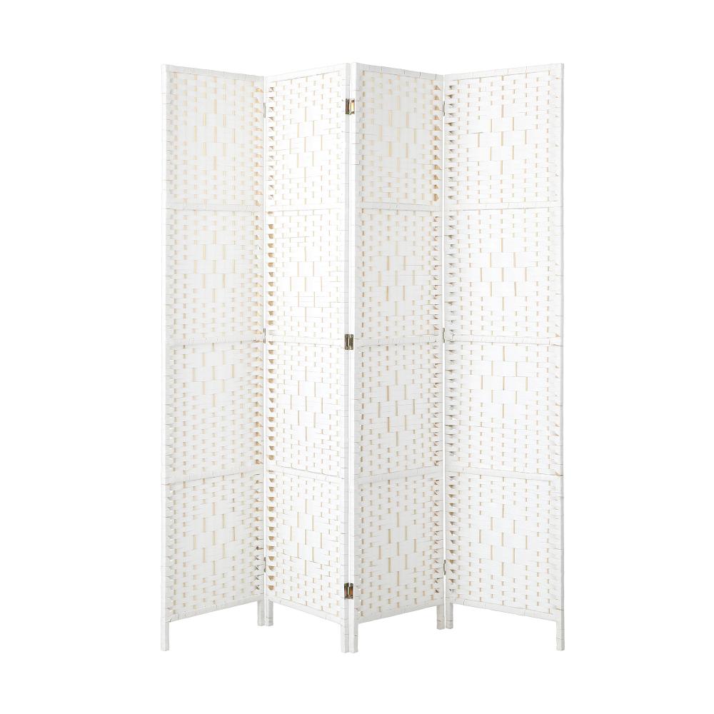 Arezzo Wood and Rattan Room Divider & Privacy Screens | Designer Room Panel Dividers | 3 Sizes - 4 Colours