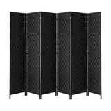 Arezzo Wood and Rattan Room Divider & Privacy Screens | Designer Room Panel Dividers | 3 Sizes - 4 Colours