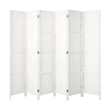 Arezzo Wood and Rattan Room Divider & Privacy Screens | Designer Room Panel Dividers | 3 Sizes - 4 Colours