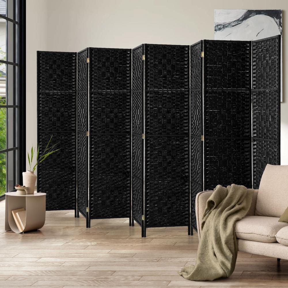 Arezzo Wood and Rattan Room Divider & Privacy Screens | Designer Room Panel Dividers