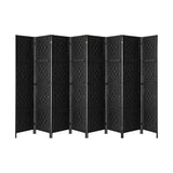 Arezzo Wood and Rattan Room Divider & Privacy Screens | Designer Room Panel Dividers | 3 Sizes - 4 Colours