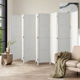 Arezzo Wood and Rattan Room Divider & Privacy Screens | Designer Room Panel Dividers