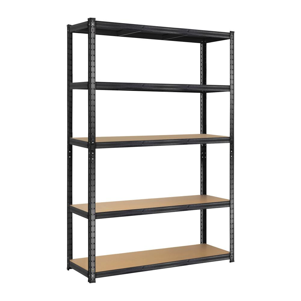 Forte II Black Garage Shelving Storage Rack | Premium 5 Tier Space Saving Storage Clutter Solution