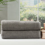 Extra Large 100% Cotton 650 GSM Ribbed Bath Sheet by Renee Taylor