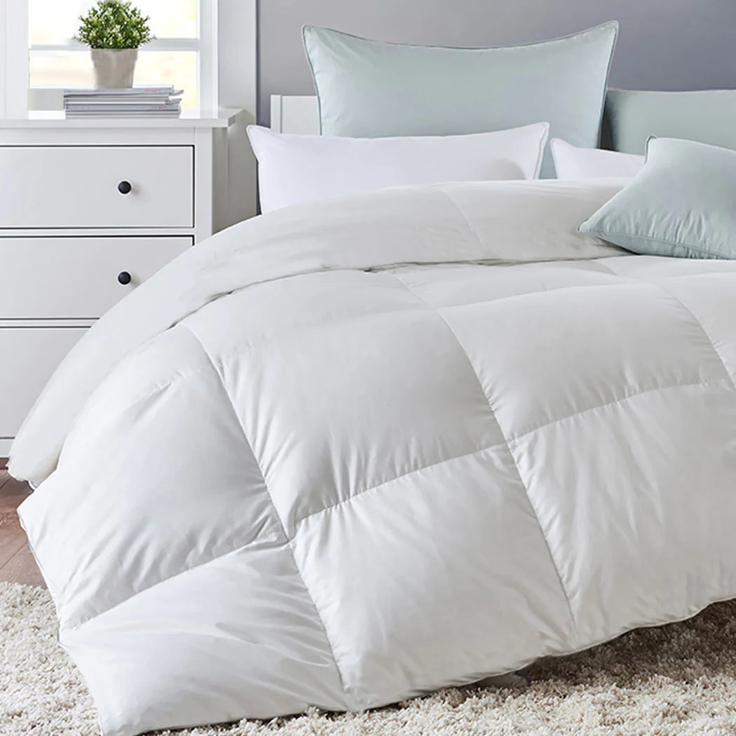 Luxore All Season 200GSM Duck Down Feather Quilt | Light Comfortable Duvet Doona | 6 Sizes