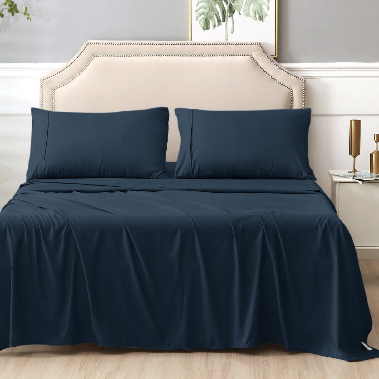 Kingdom 225TC Cotton Percale Cooling Sheet Set