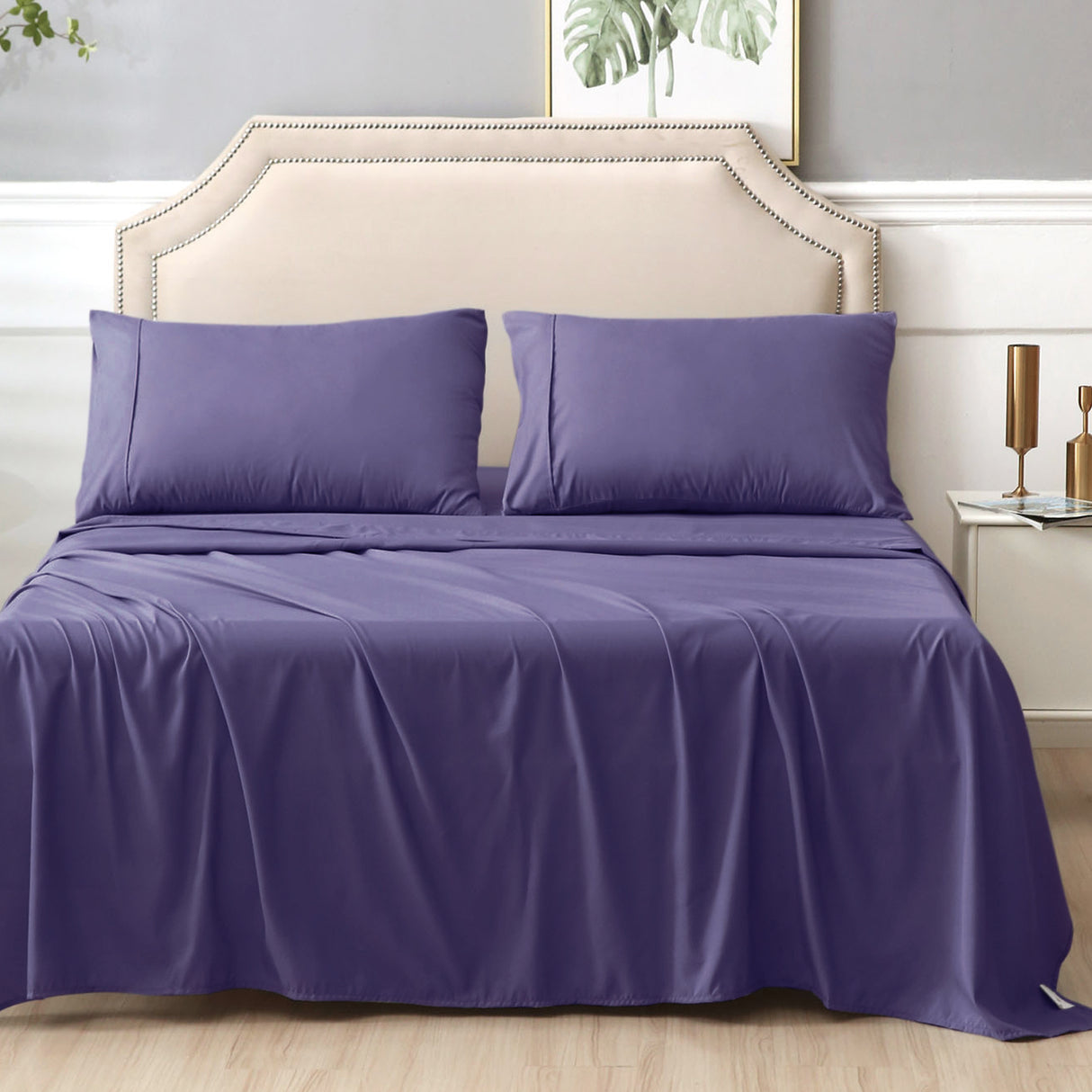 Kingdom 225TC Cotton Percale Cooling Sheet Set | 5 Sizes - 10 Colours