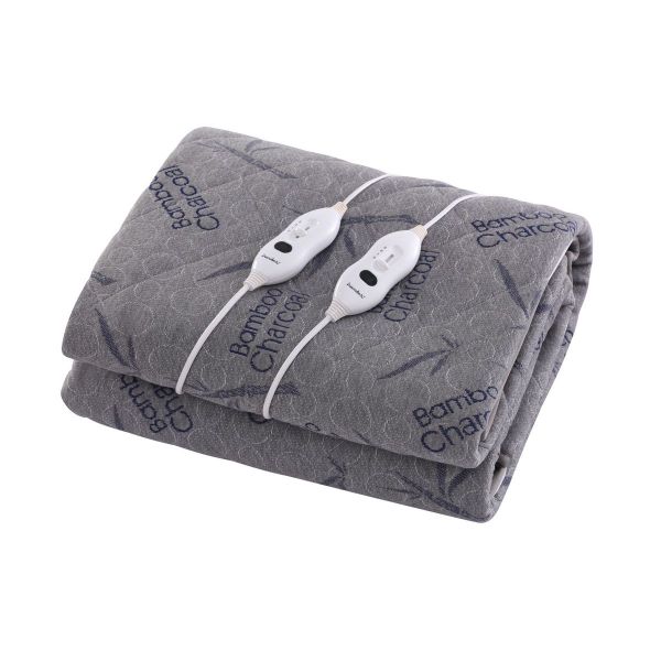 Luxore Premium Bamboo Charcoal Infused Quilted Electric Blanket |Warm Heated Underlay - 2 Sizes