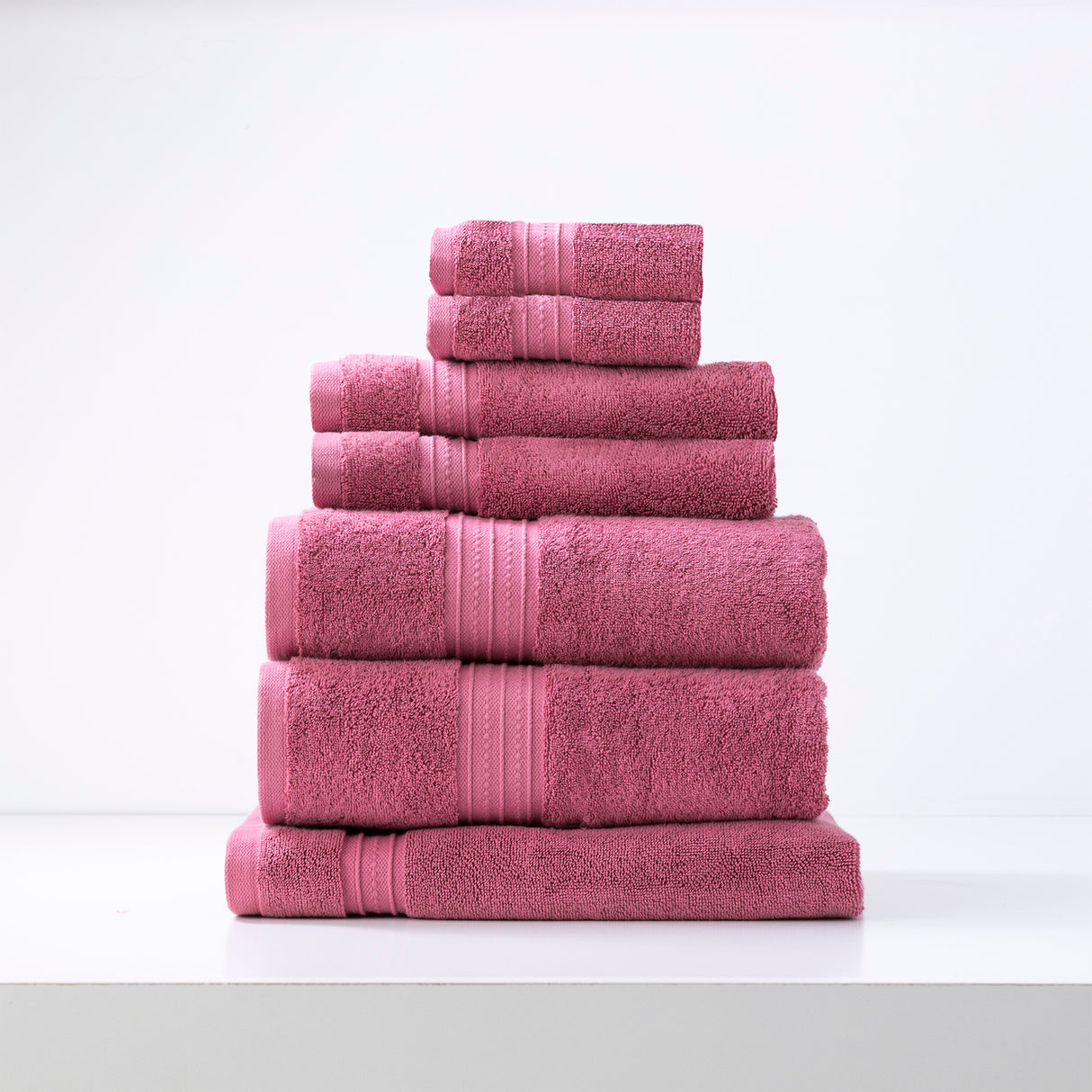 100% Cotton 650 GSM Low Twist Towel Set by Renee Taylor | 7 or 14pc Set - 6 Colours