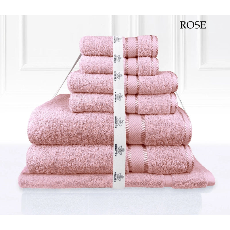 Luxury Kingtex 100% Supreme Cotton Towel Set | 100% Cotton Bath Towel Set | 2 Size Sets - 28 Colours